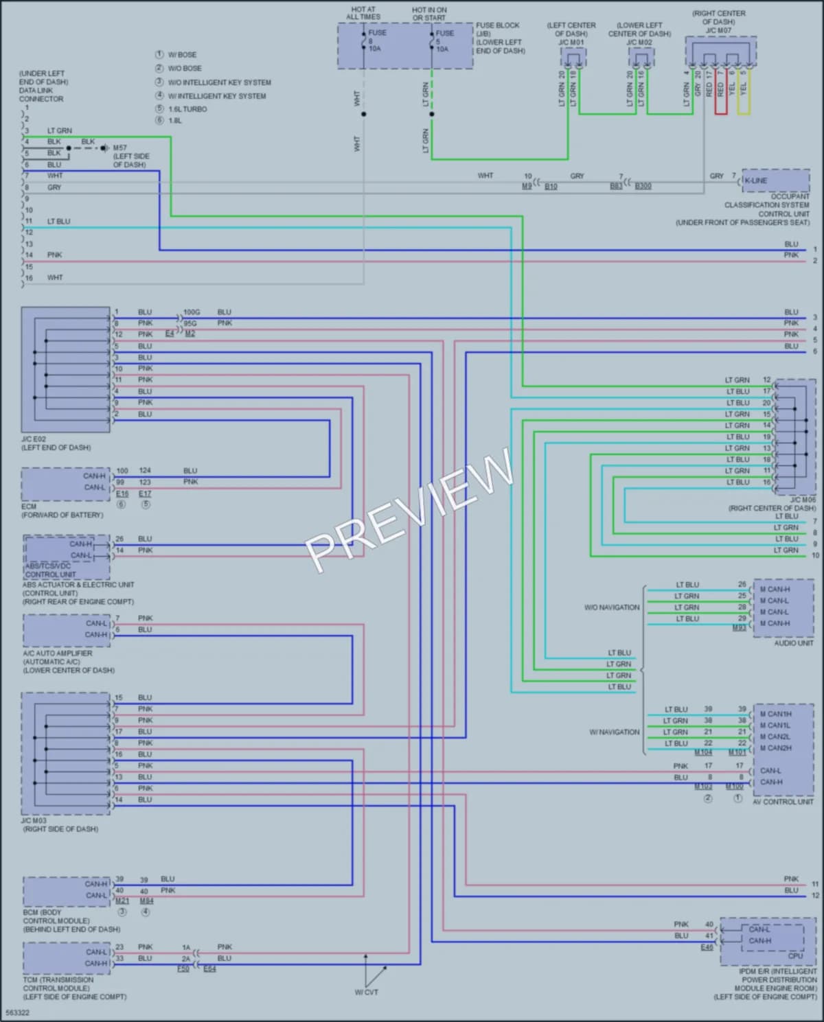 2017 Nissan Sentra Computer Data Lines wiring diagram preview
