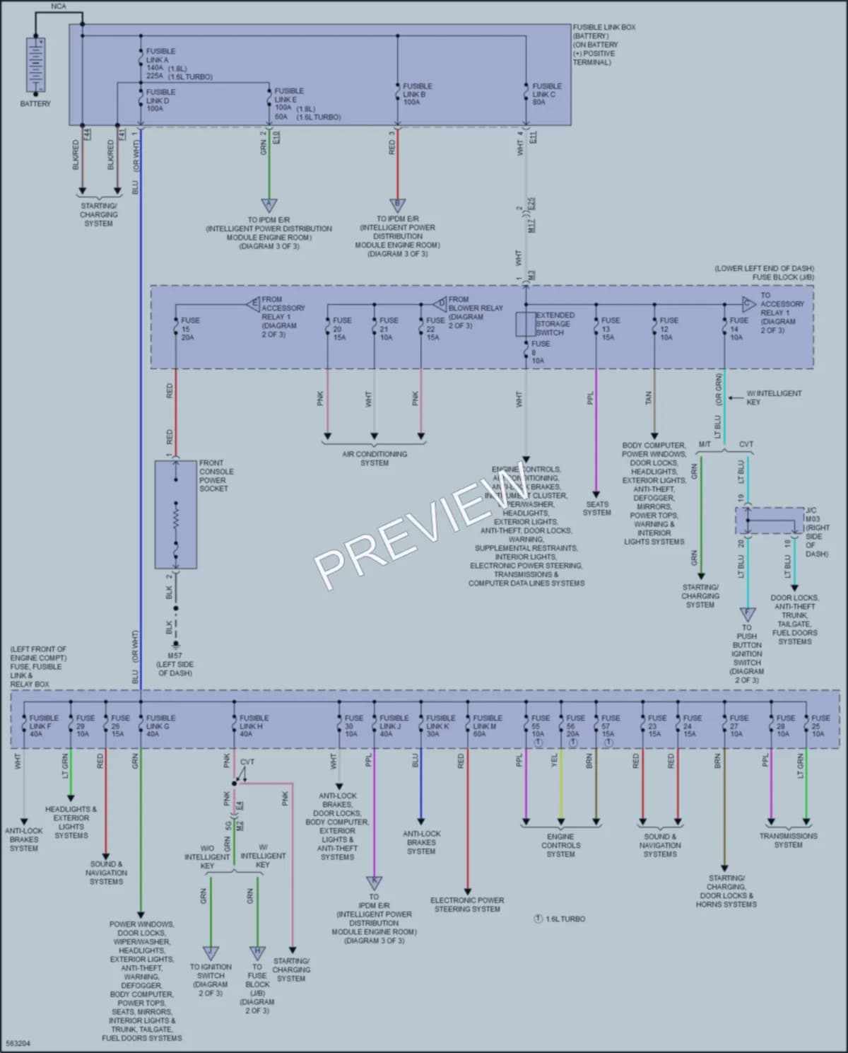 2017 Nissan Sentra Power Distribution wiring diagram preview