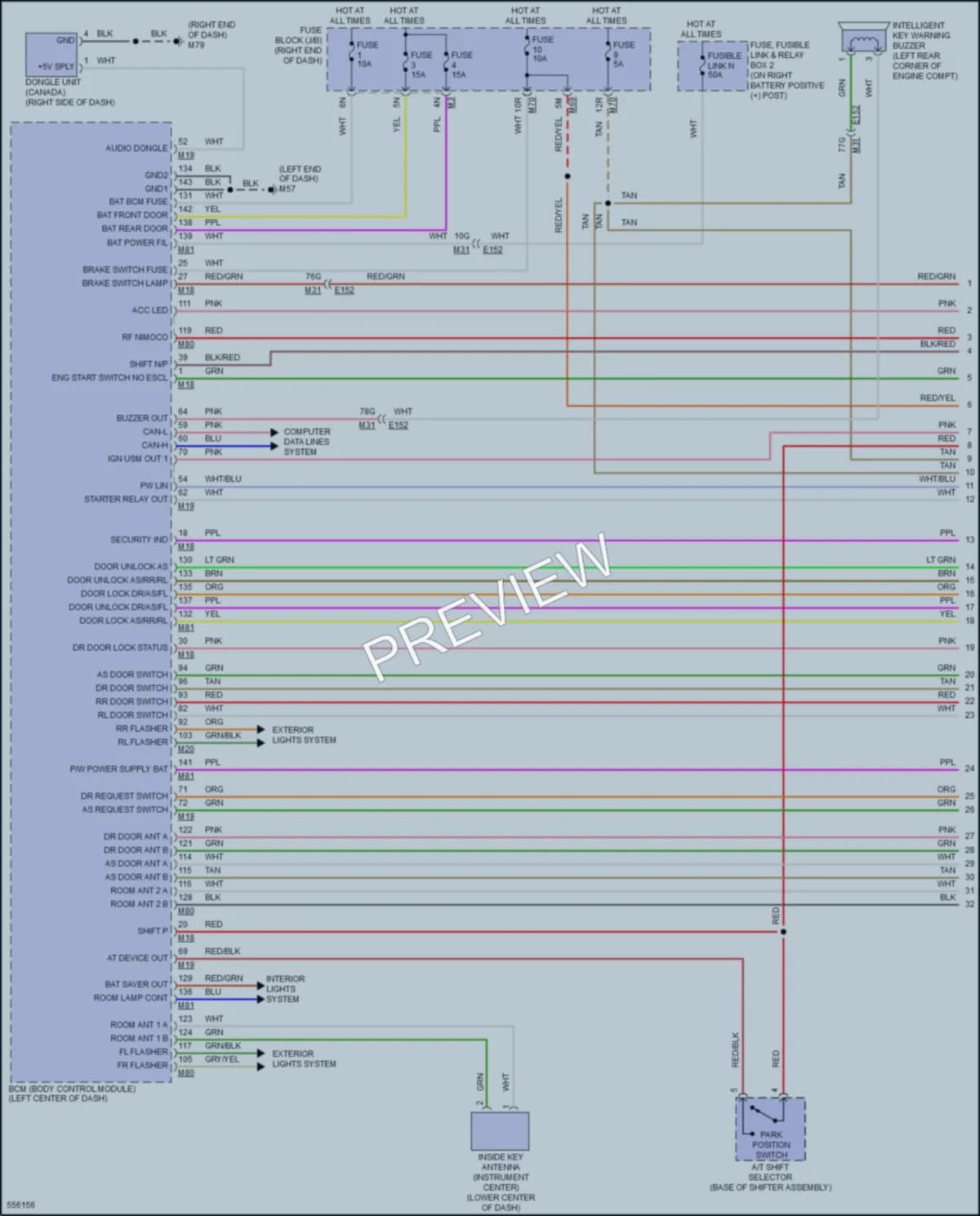 2017 Nissan Titan Power Door Locks wiring diagram preview