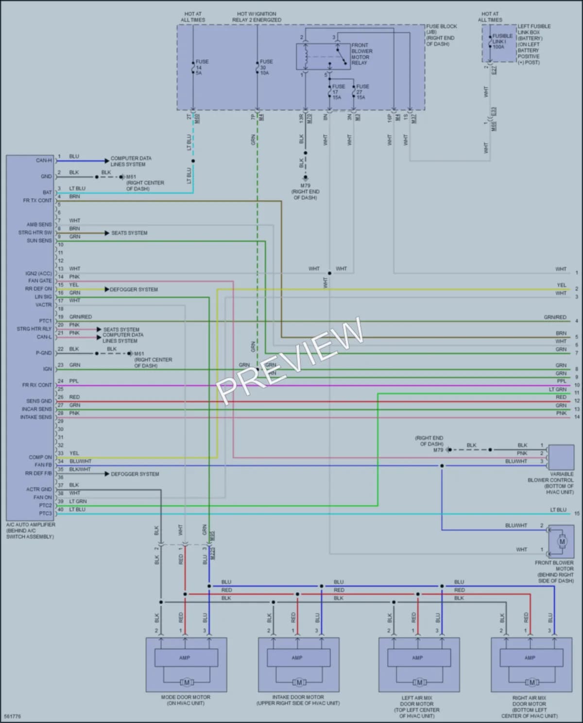 2017 Nissan TitanXD Air Conditioning wiring diagram preview