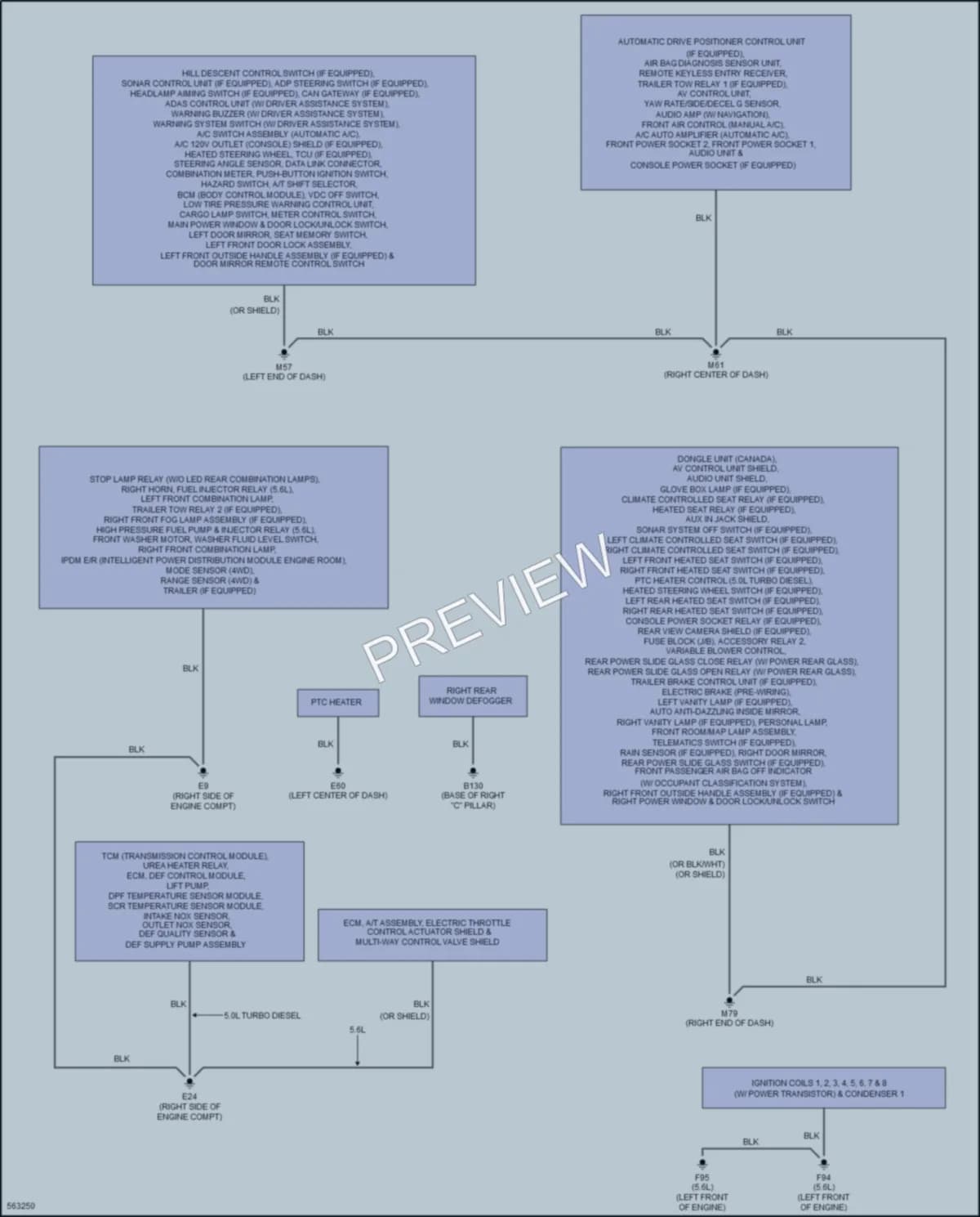2017 Nissan TitanXD Ground Distribution wiring diagram preview