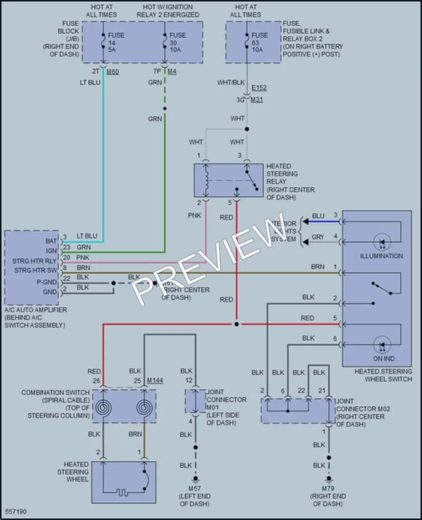 2017 Nissan TitanXD Power Seats wiring diagram preview