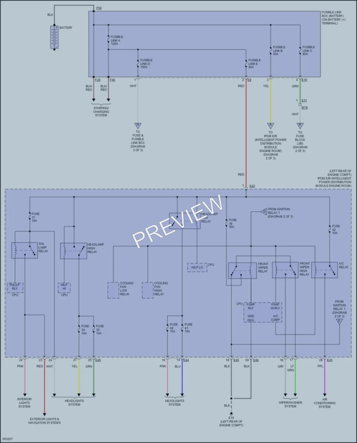 2017 Nissan Versa Power Distribution wiring diagram preview