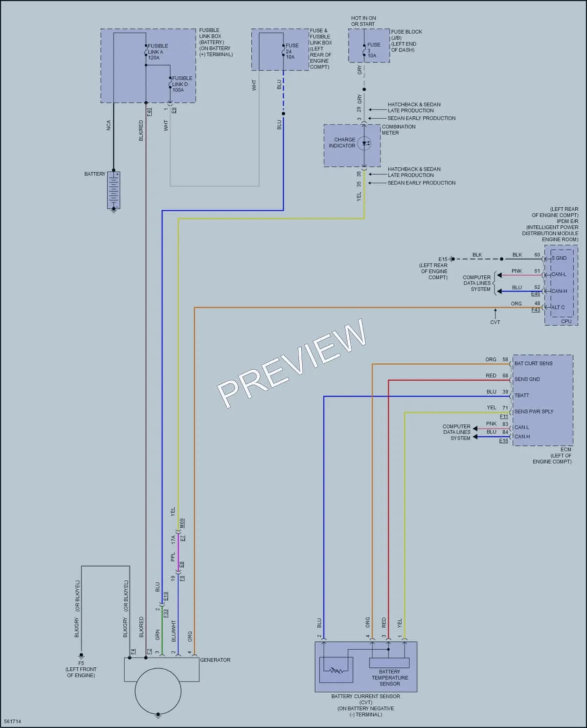 2017 Nissan Versa Starting Charging wiring diagram preview