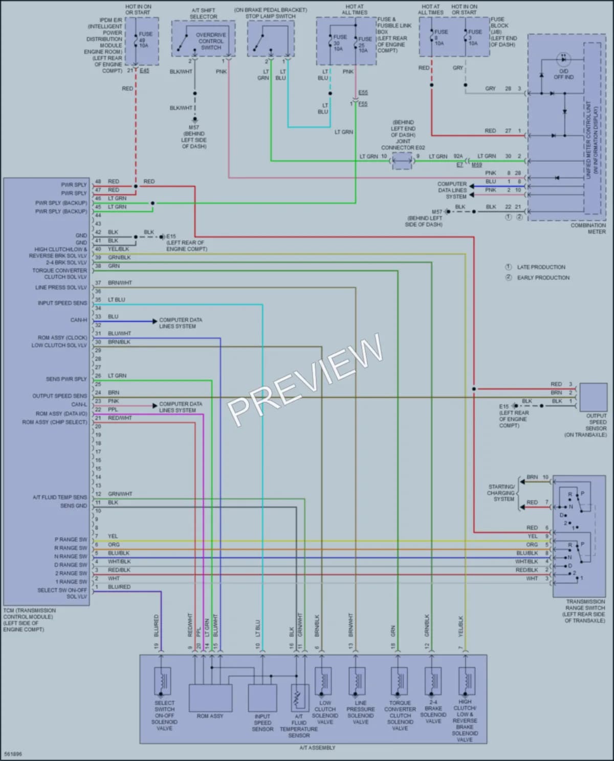 2017 Nissan Versa Transmission wiring diagram preview