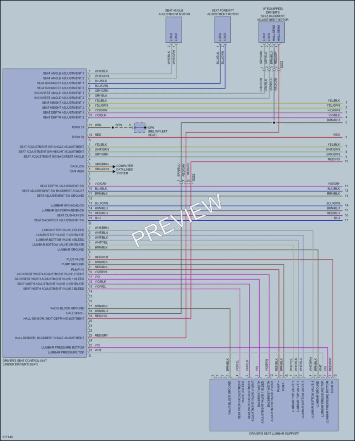 2017 Porsche 718Boxster Memory Systems wiring diagram preview