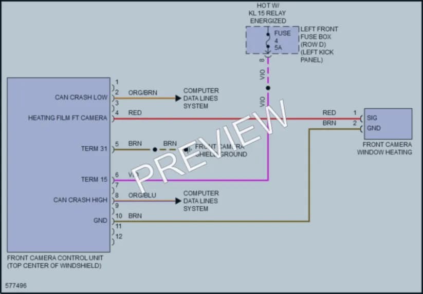 2017 Porsche 911 Navigation wiring diagram preview