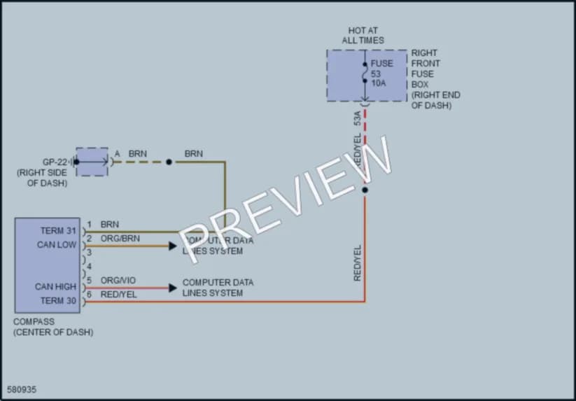 2017 Porsche Cayenne Instrument Cluster wiring diagram preview