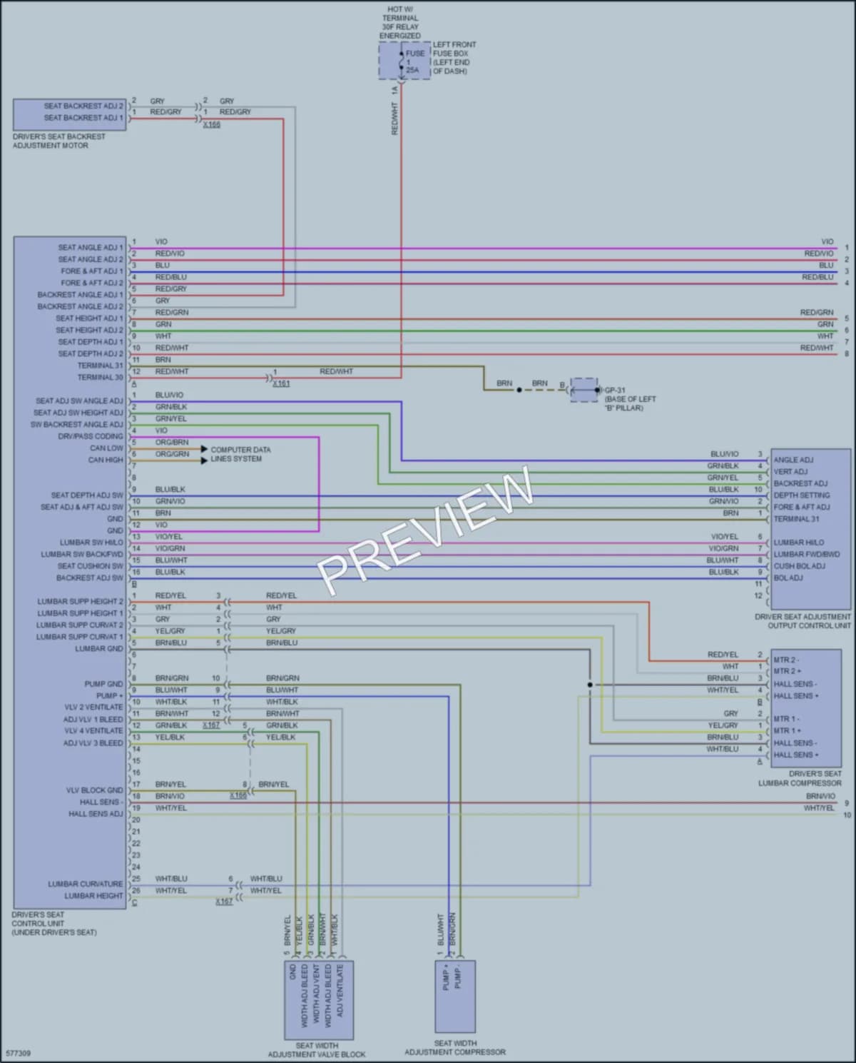 2017 Porsche Cayenne Memory Systems wiring diagram preview
