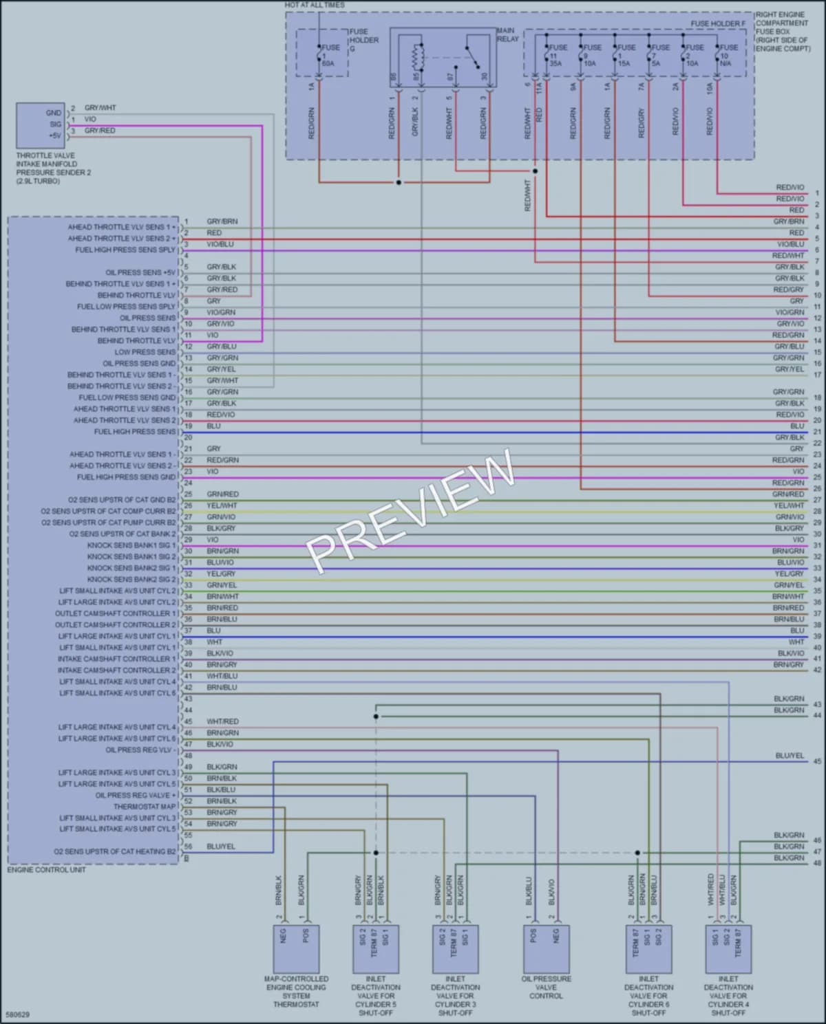 2017 Porsche Panamera Engine Performance wiring diagram preview
