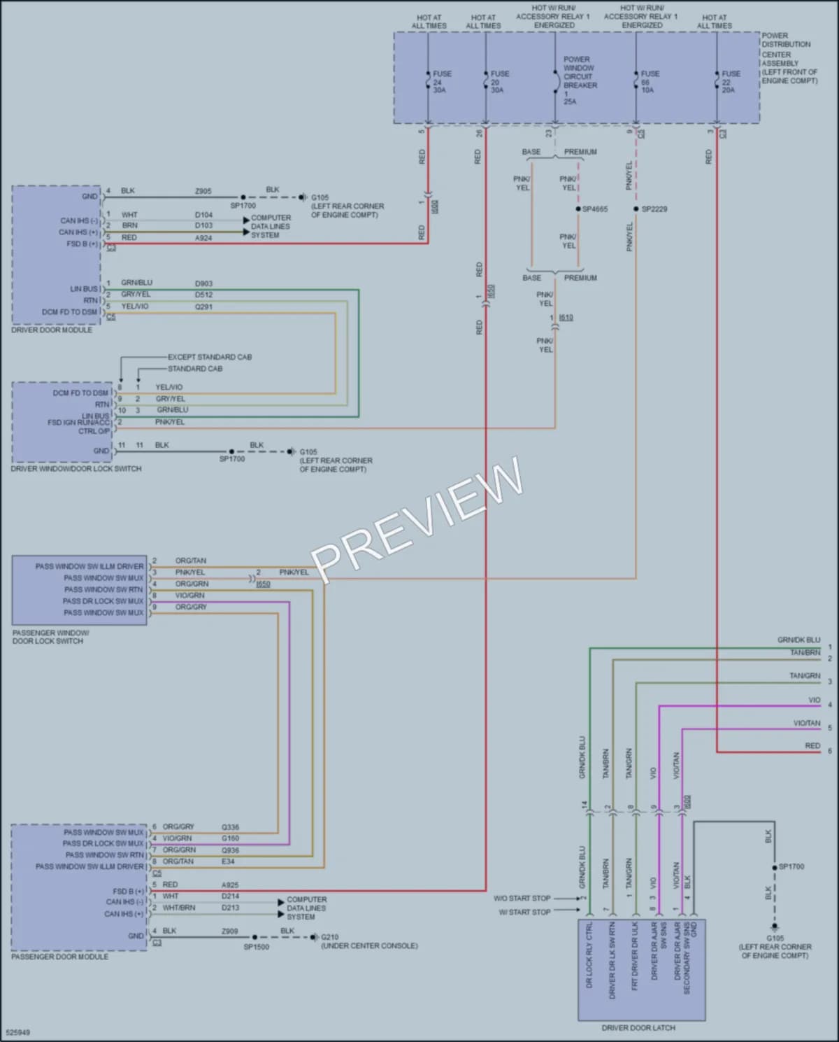 2017 Ram 1500Pickup Anti Theft wiring diagram preview