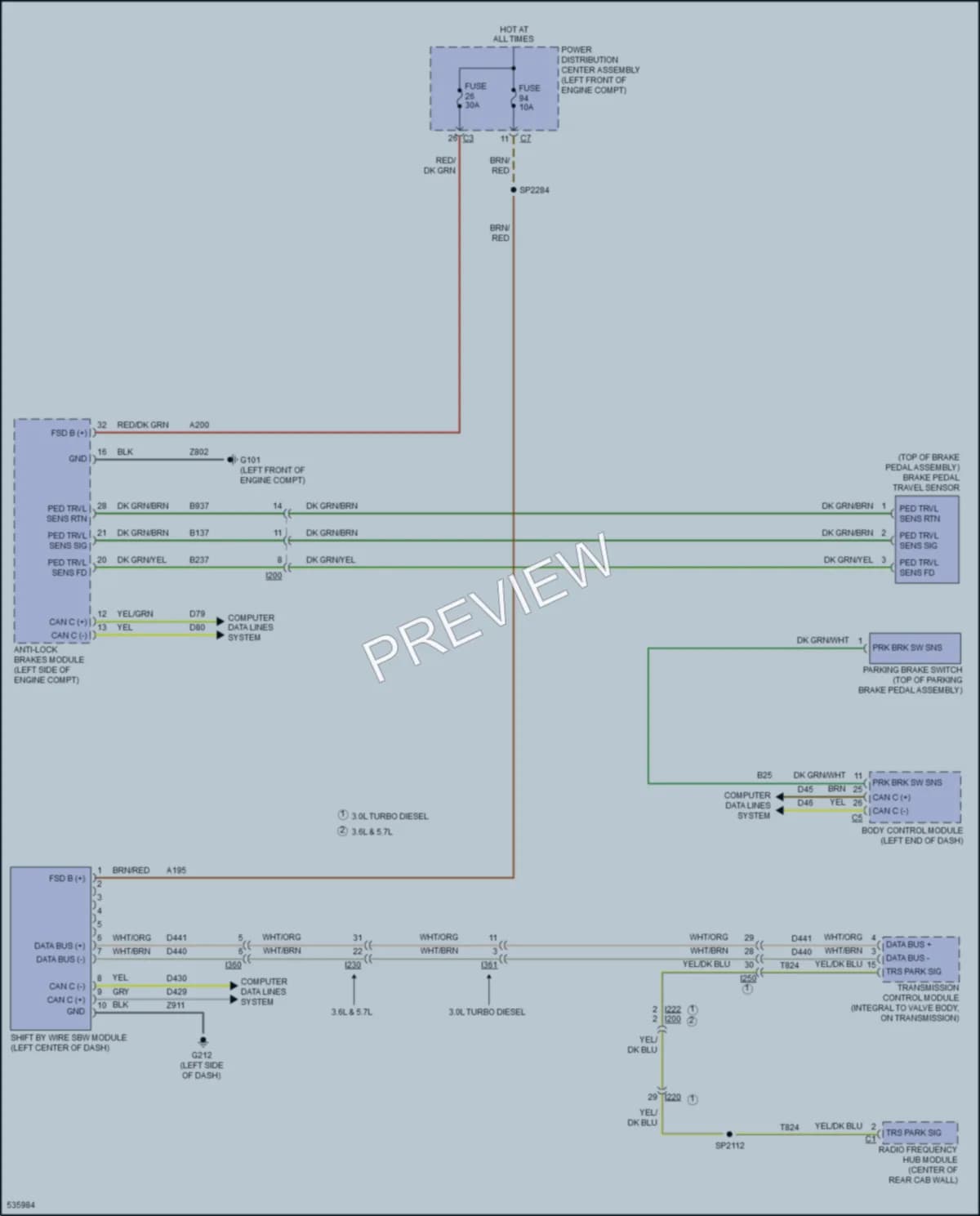 2017 Ram 1500Pickup Shift Interlock wiring diagram preview