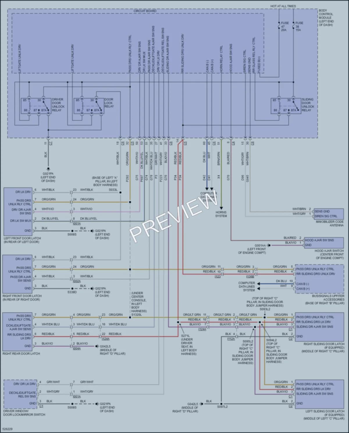 2017 Ram 1500ProMaster Anti Theft wiring diagram preview