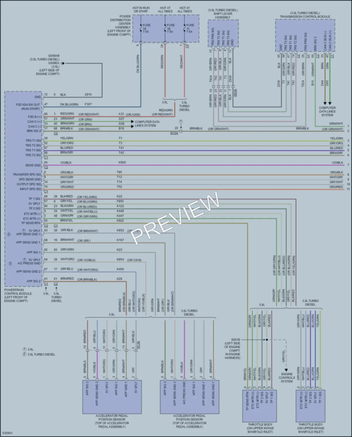 2017 Ram 2500ProMaster Cruise Control wiring diagram preview