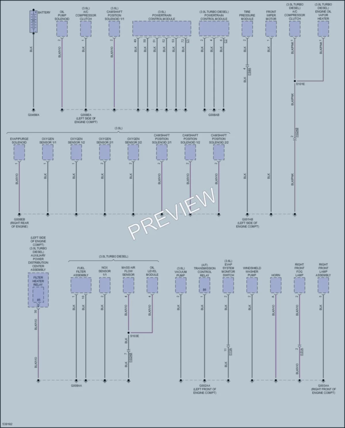 2017 Ram 3500ProMaster Ground Distribution wiring diagram preview