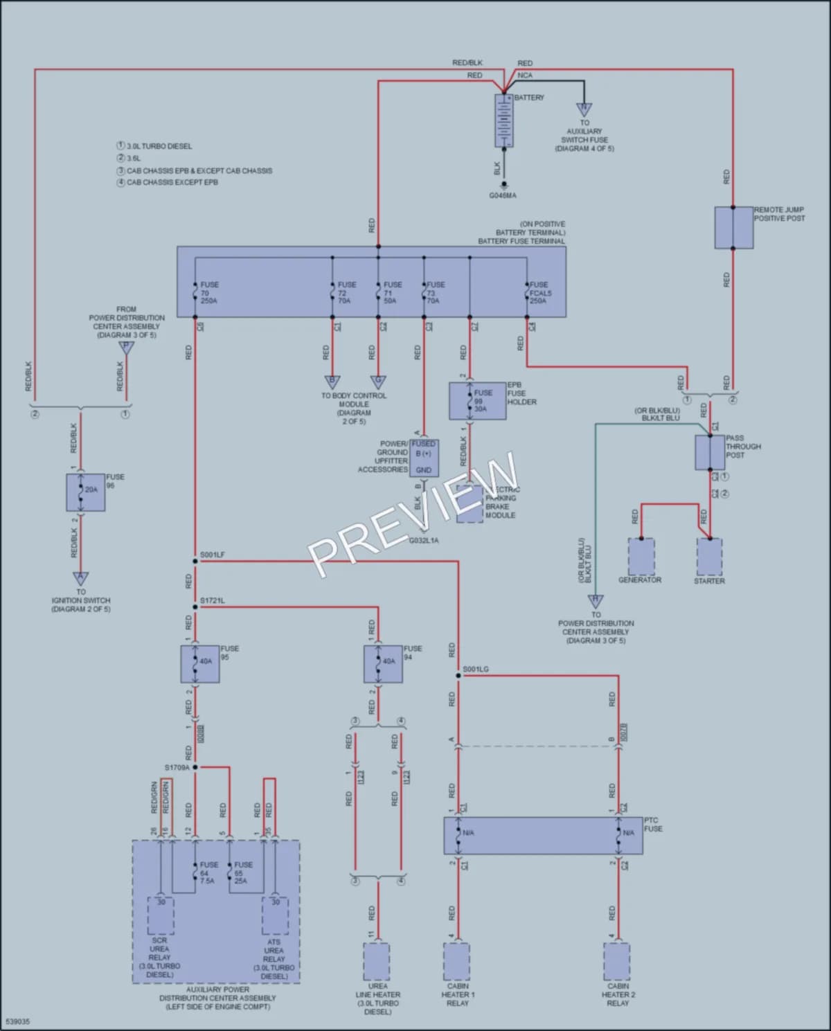 2017 Ram 3500ProMaster Power Distribution wiring diagram preview