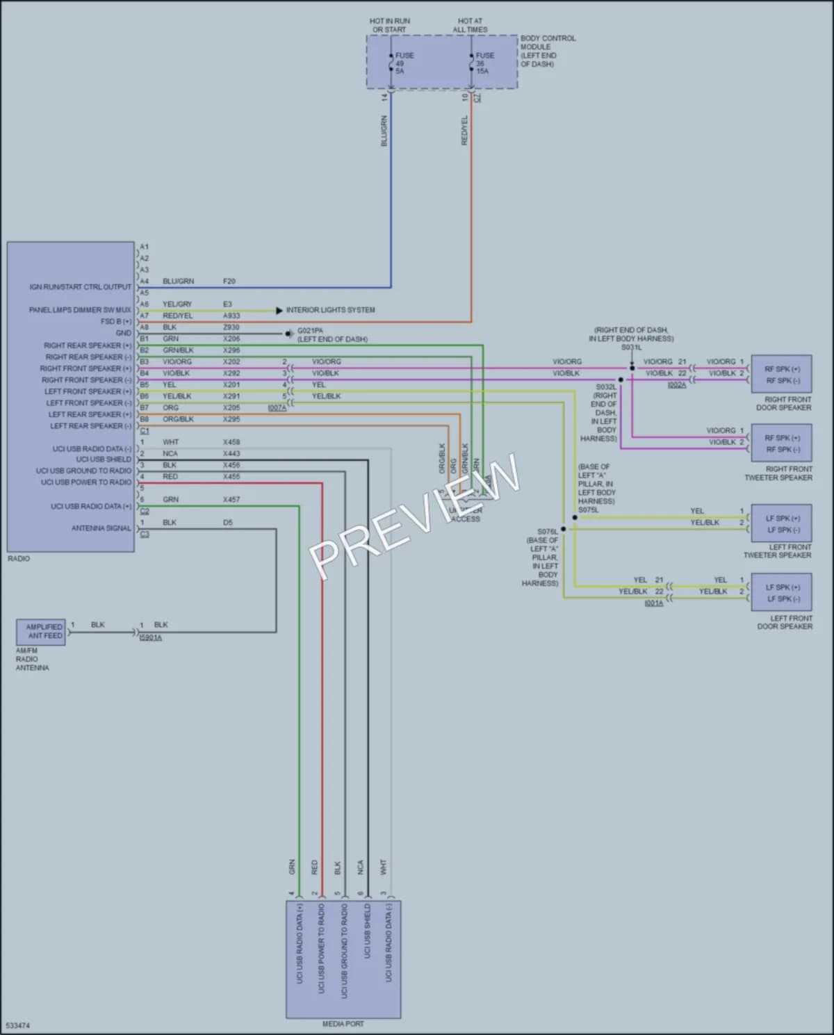 2017 Ram 3500ProMaster Radio wiring diagram preview