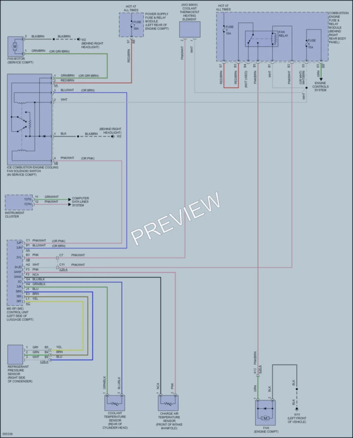 2017 Smart fortwoelectric Cooling Fan wiring diagram preview