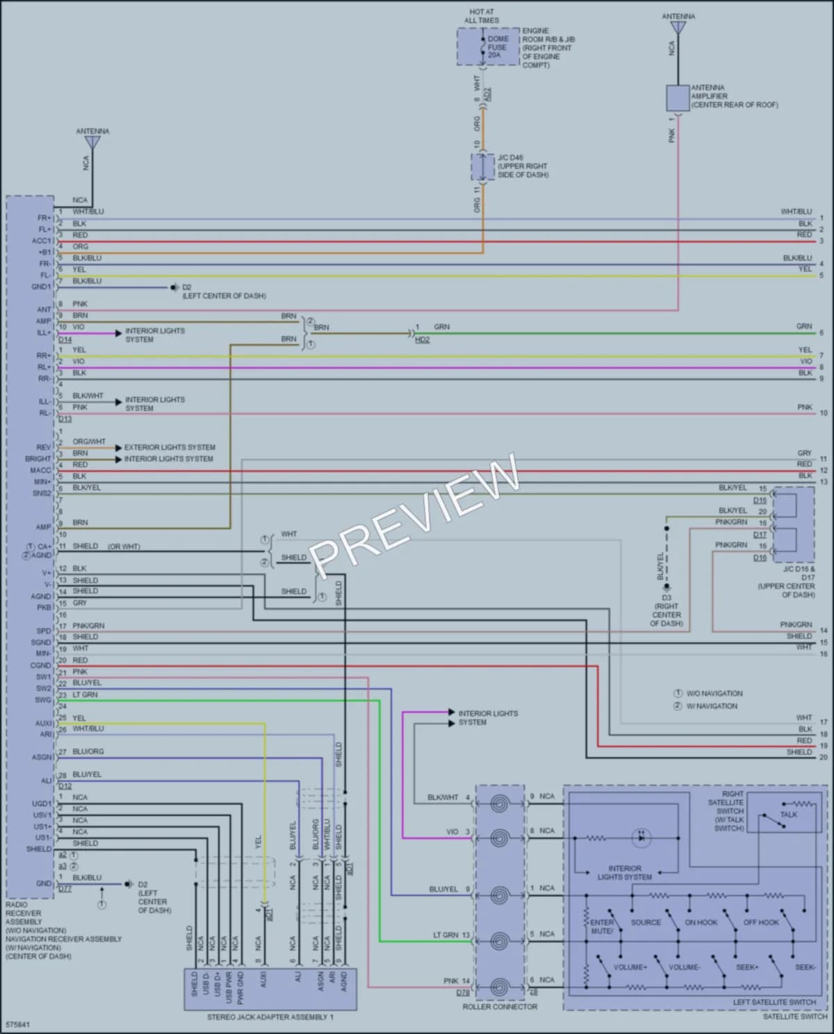 2017 Subaru BRZ Navigation wiring diagram preview