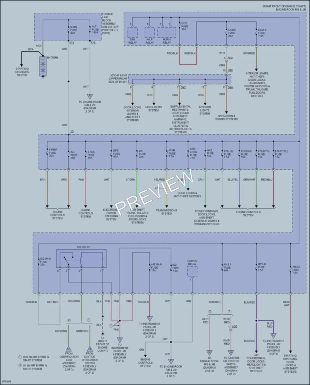 2017 Subaru BRZ Power Distribution wiring diagram preview