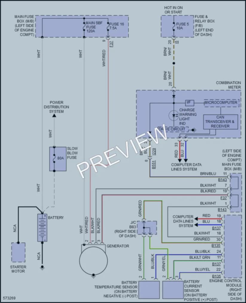 2017 Subaru Crosstrek Starting Charging wiring diagram preview