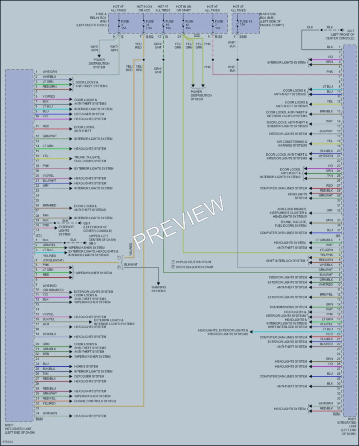 2017 Subaru Forester Body Control Modules wiring diagram preview