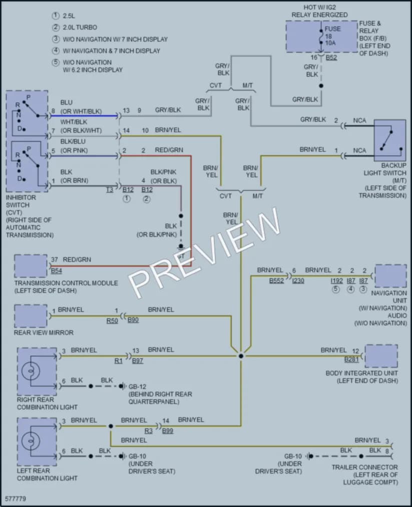 2017 Subaru Forester Exterior Lights wiring diagram preview