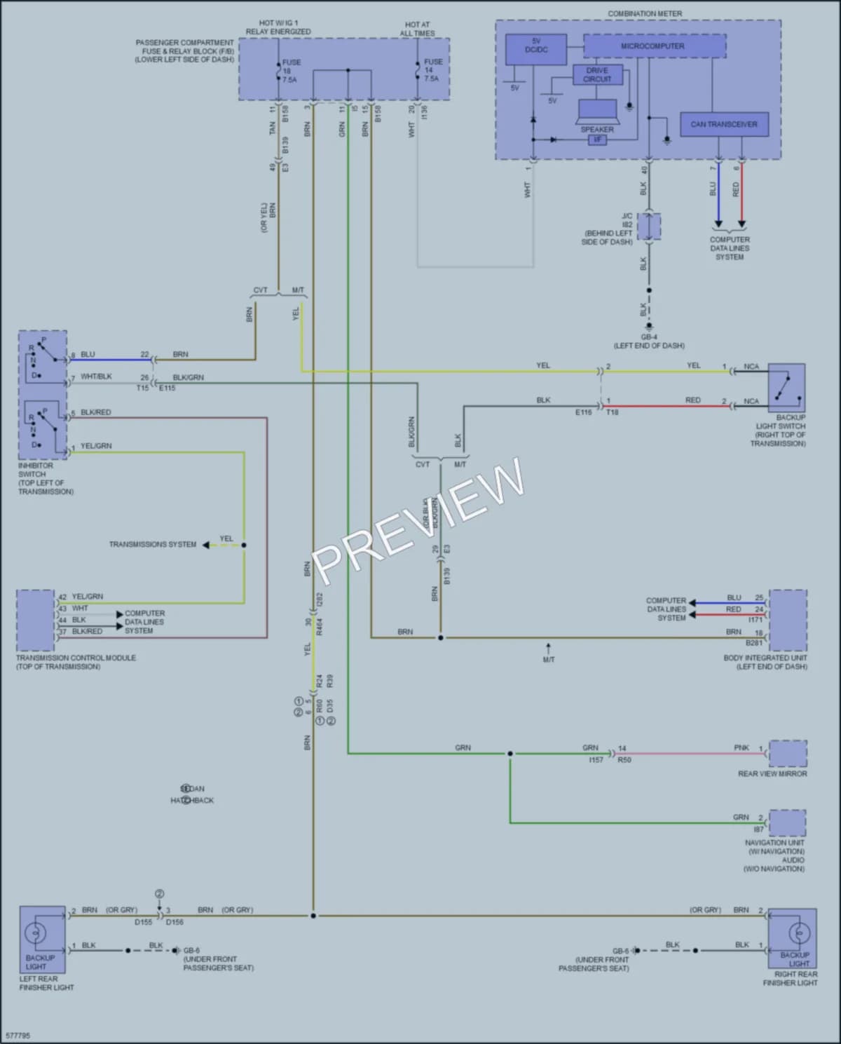 2017 Subaru Impreza Exterior Lights wiring diagram preview