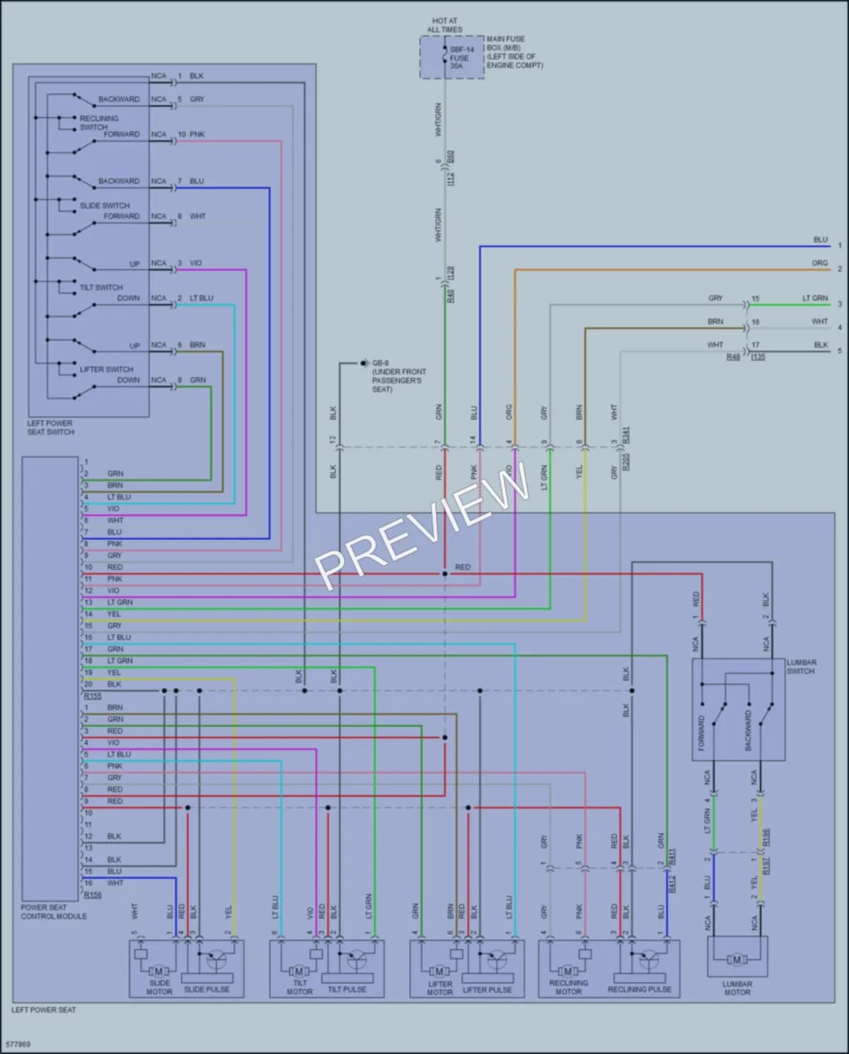2017 Subaru Legacy Memory Systems wiring diagram preview
