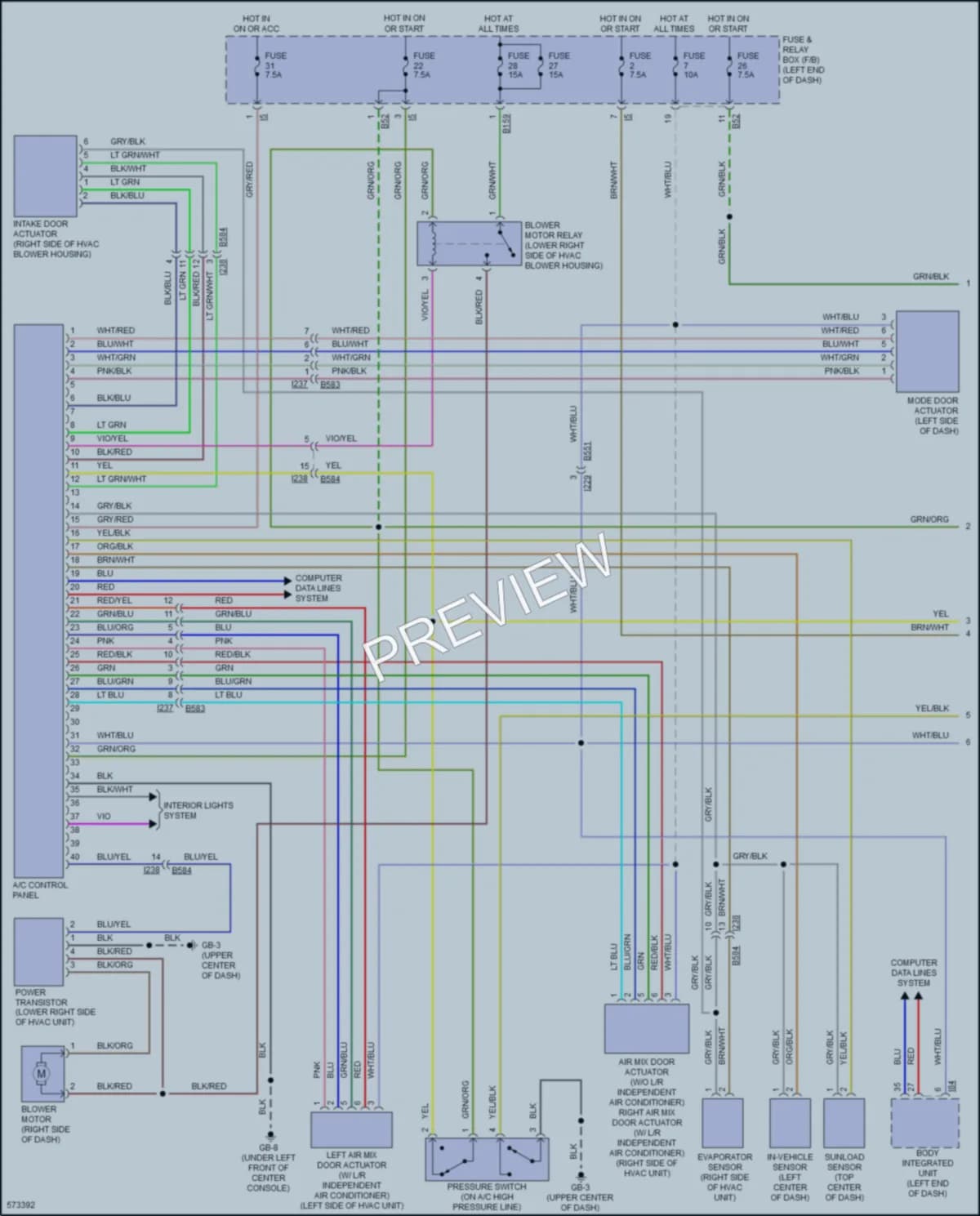 2017 Subaru WRX Air Conditioning wiring diagram preview