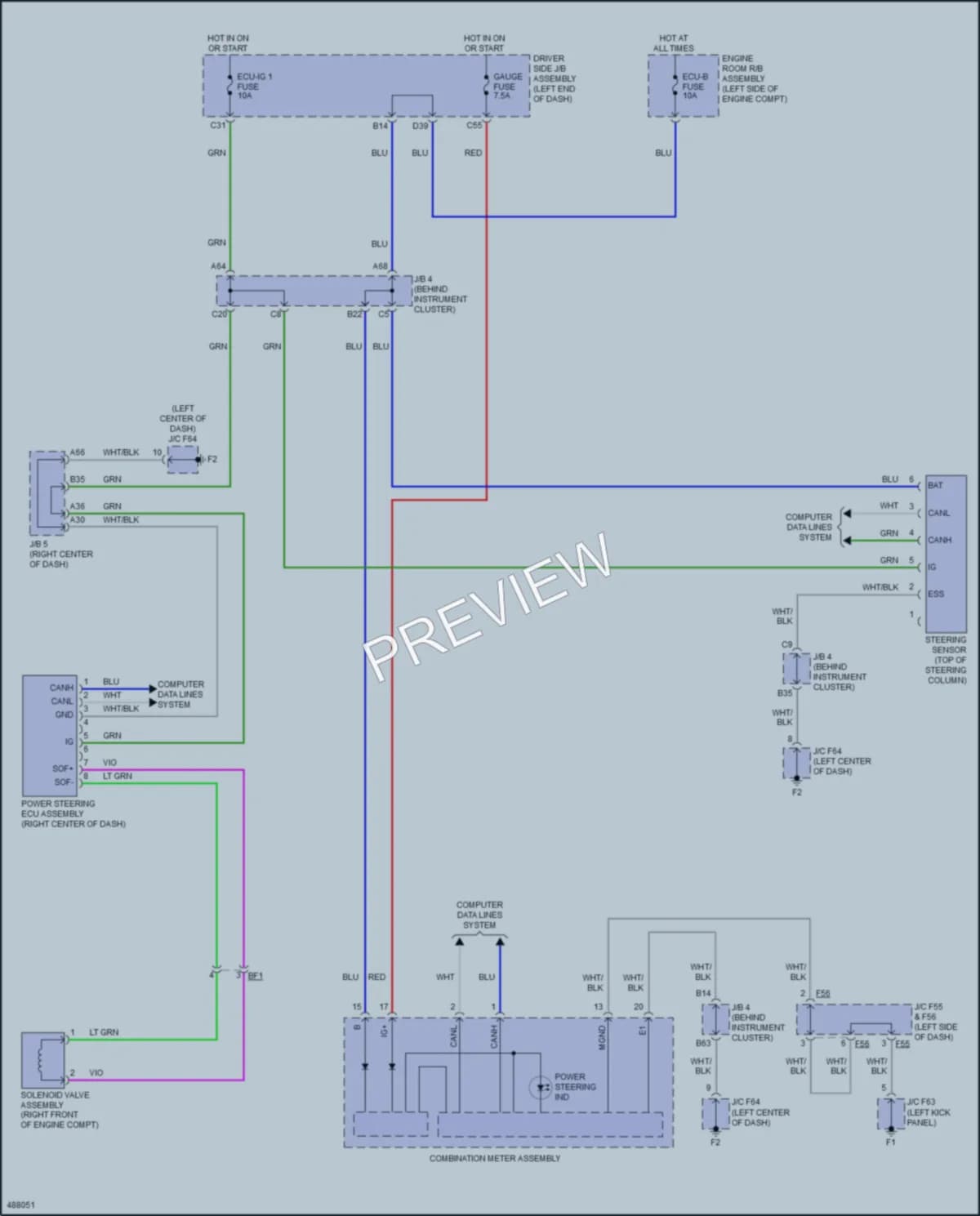 2017 Toyota 4Runner Electronic Power Steering wiring diagram preview