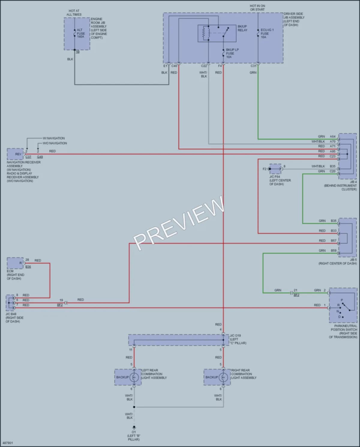 2017 Toyota 4Runner Exterior Lights wiring diagram preview