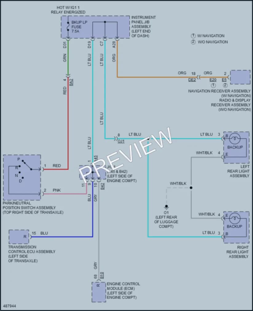 2017 Toyota Avalon Exterior Lights wiring diagram preview
