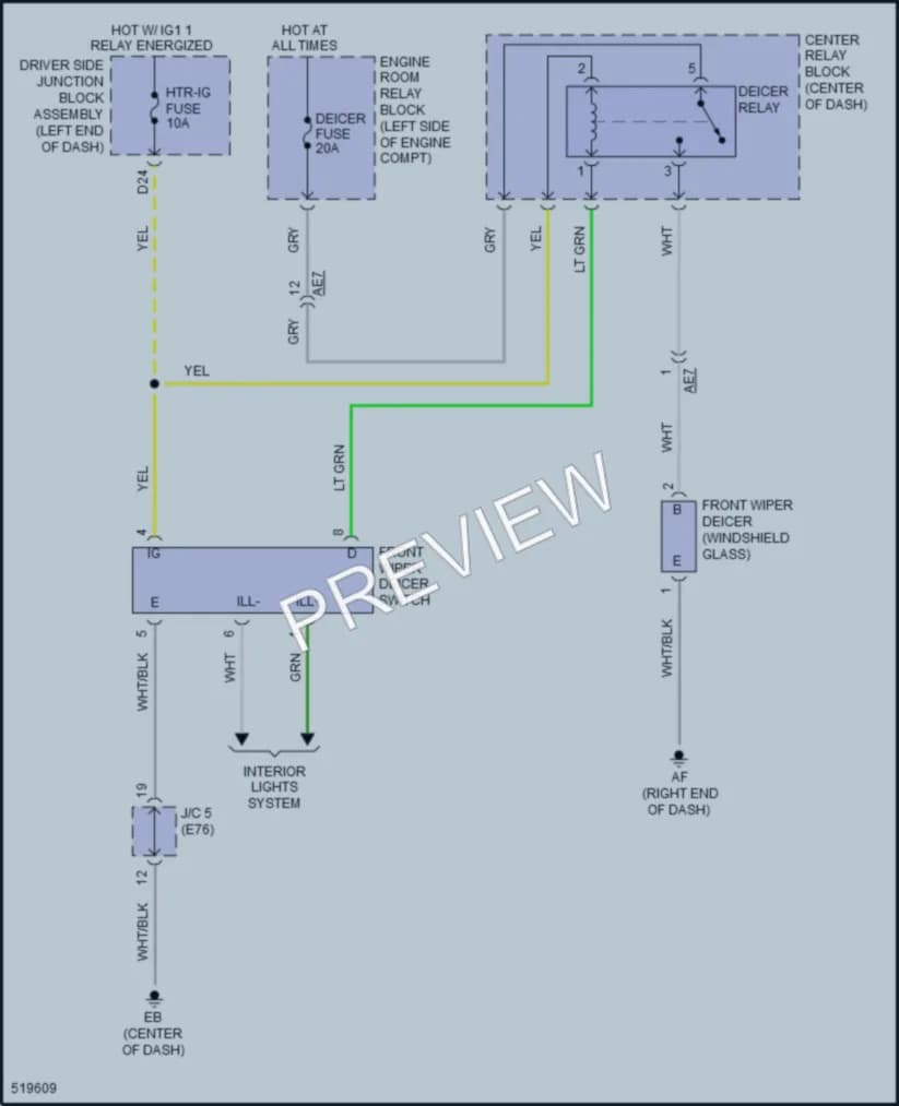 2017 Toyota Corolla Defoggers wiring diagram preview