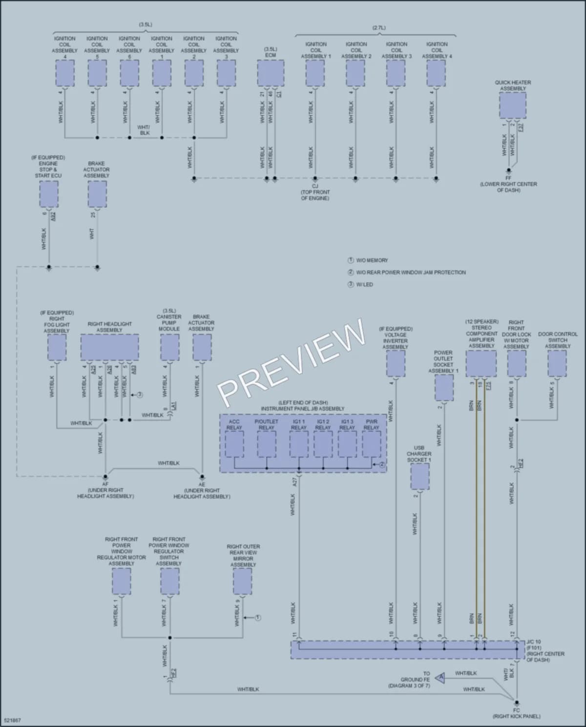 2017 Toyota HighlanderHybrid Ground Distribution wiring diagram preview