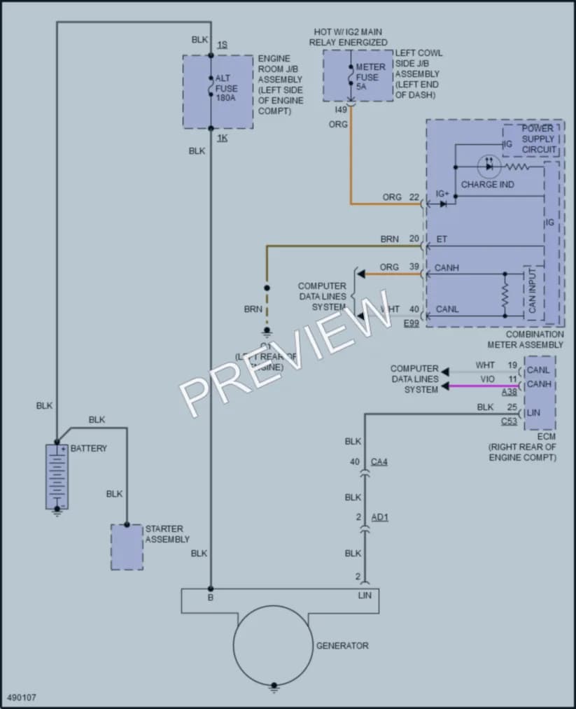 2017 Toyota LandCruiser Starting Charging wiring diagram preview