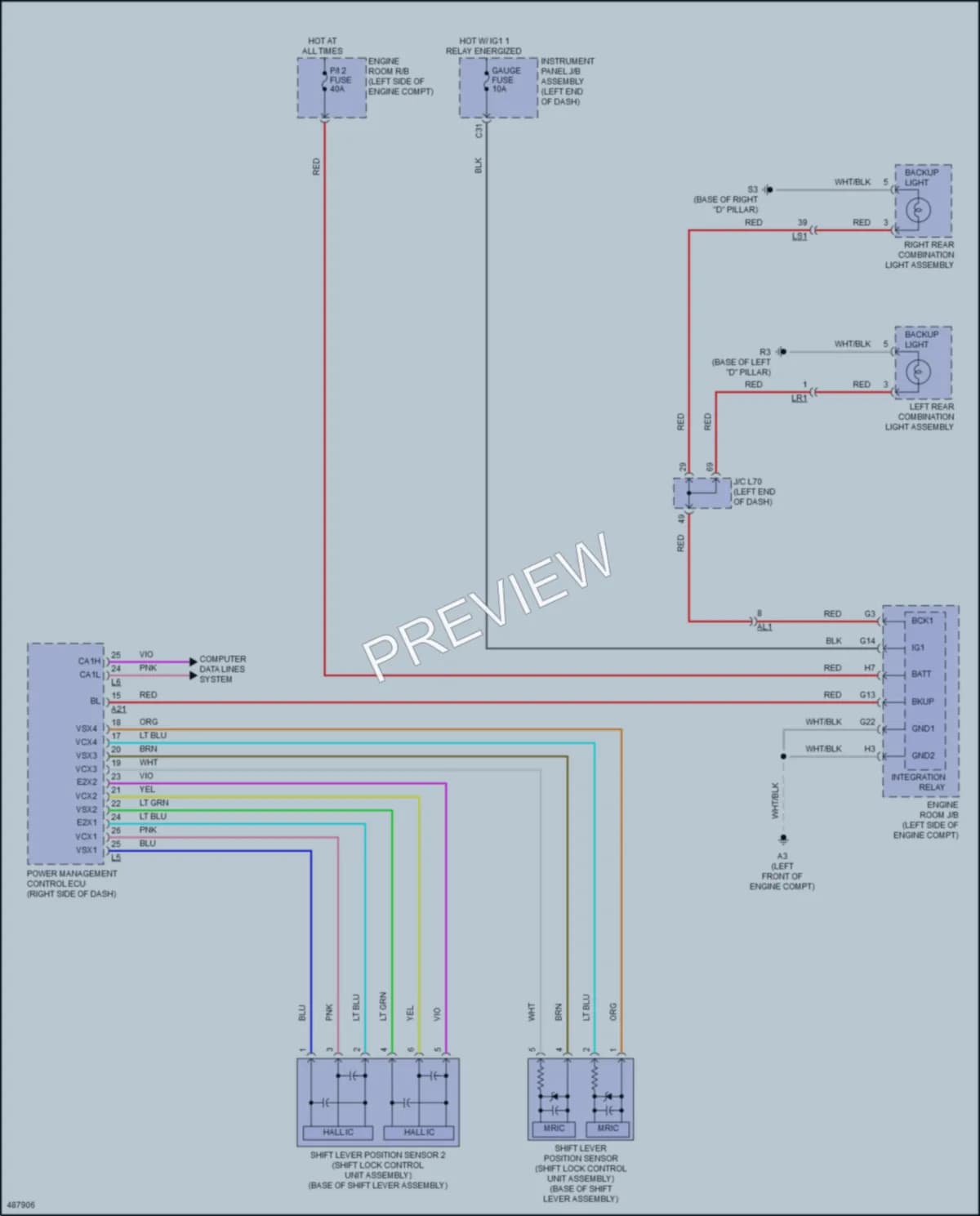 2017 Toyota Priusv Exterior Lights wiring diagram preview