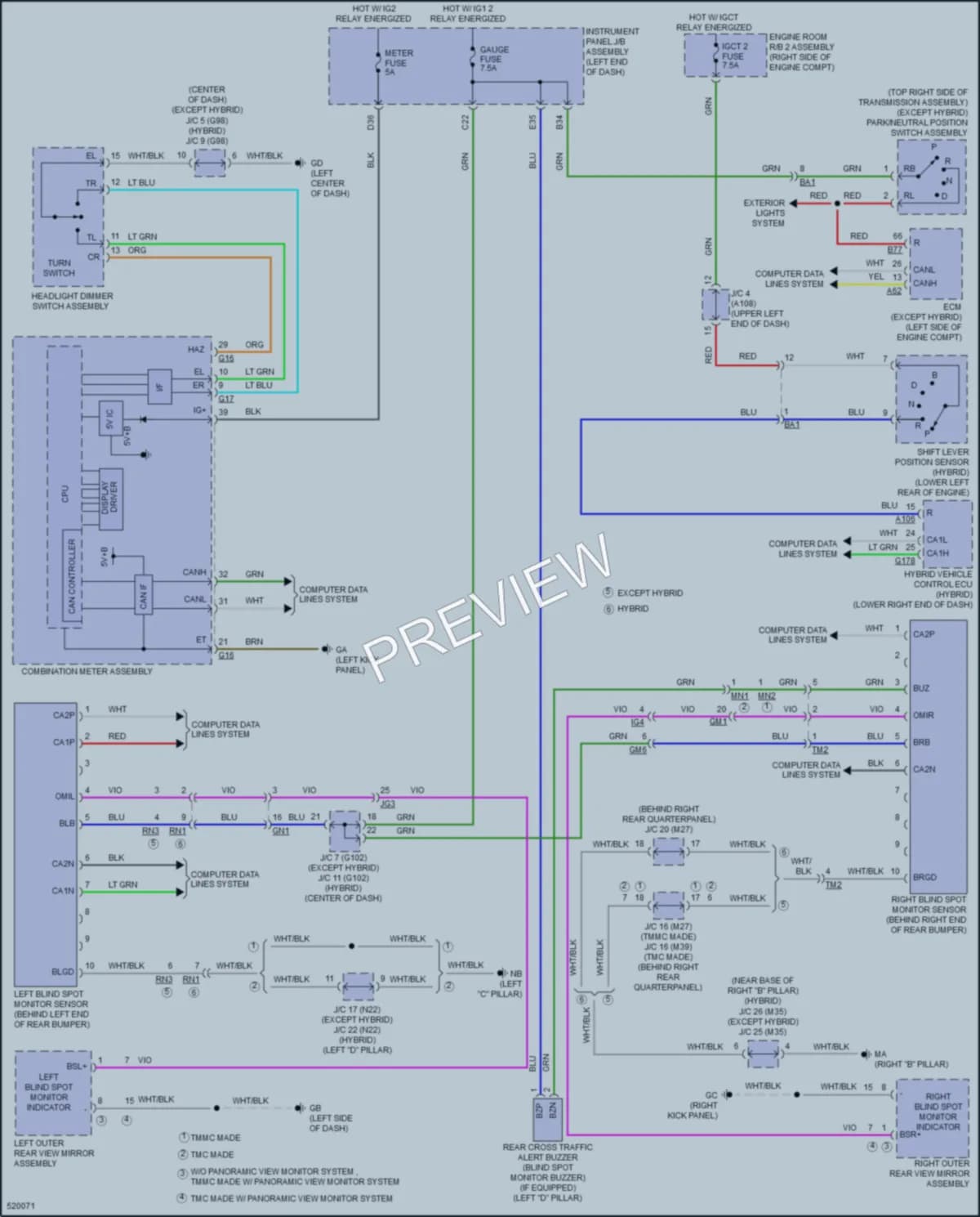 2017 Toyota RAV4Hybrid Navigation wiring diagram preview