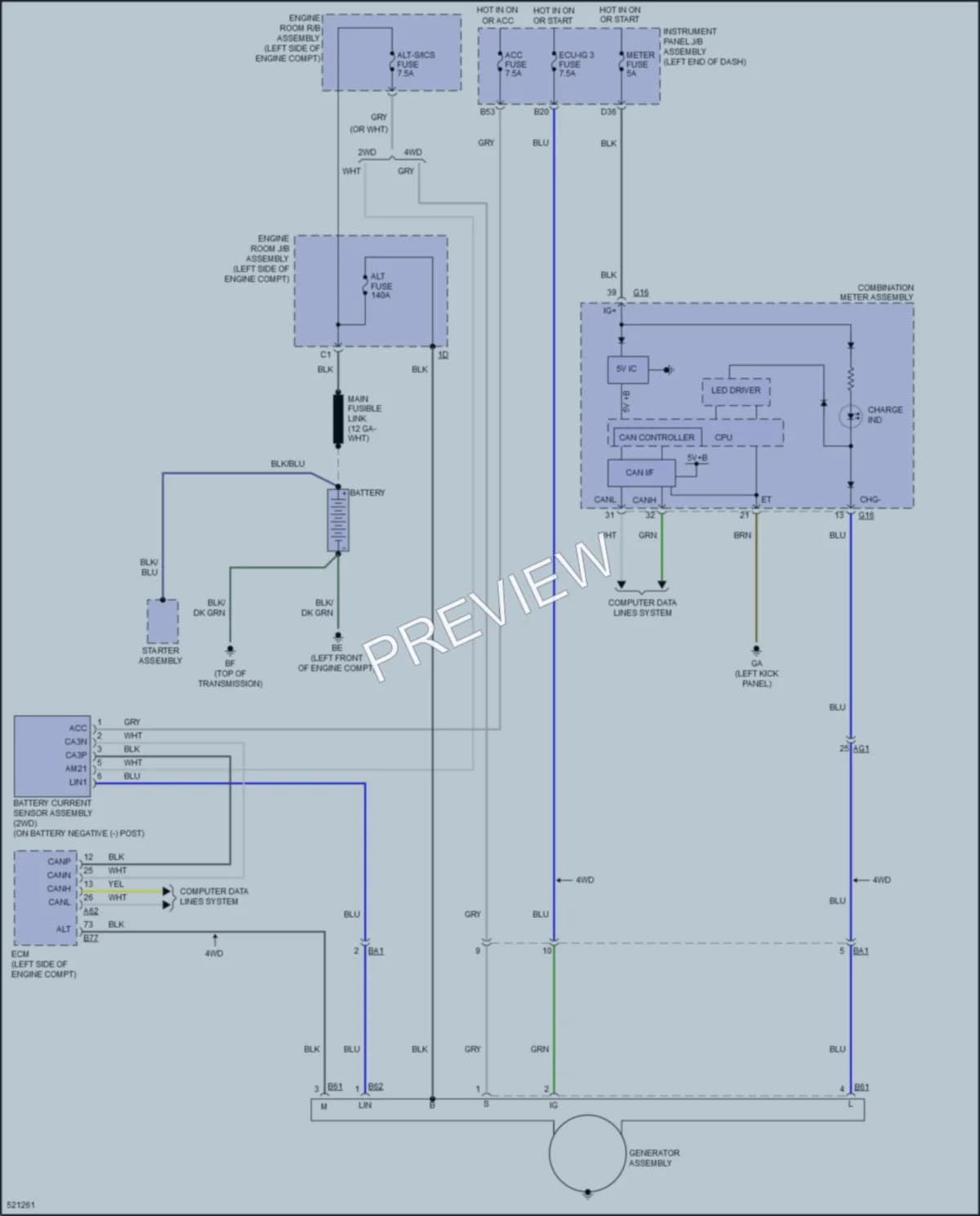 2017 Toyota RAV4Hybrid Starting Charging wiring diagram preview