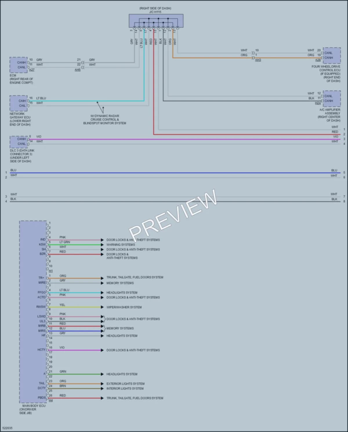 2017 Toyota Sequoia Body Control Modules wiring diagram preview