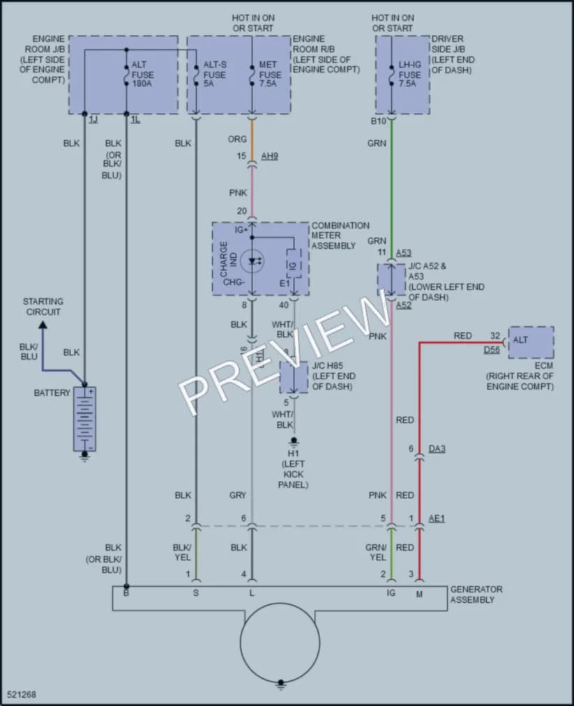 2017 Toyota Sequoia Starting Charging wiring diagram preview