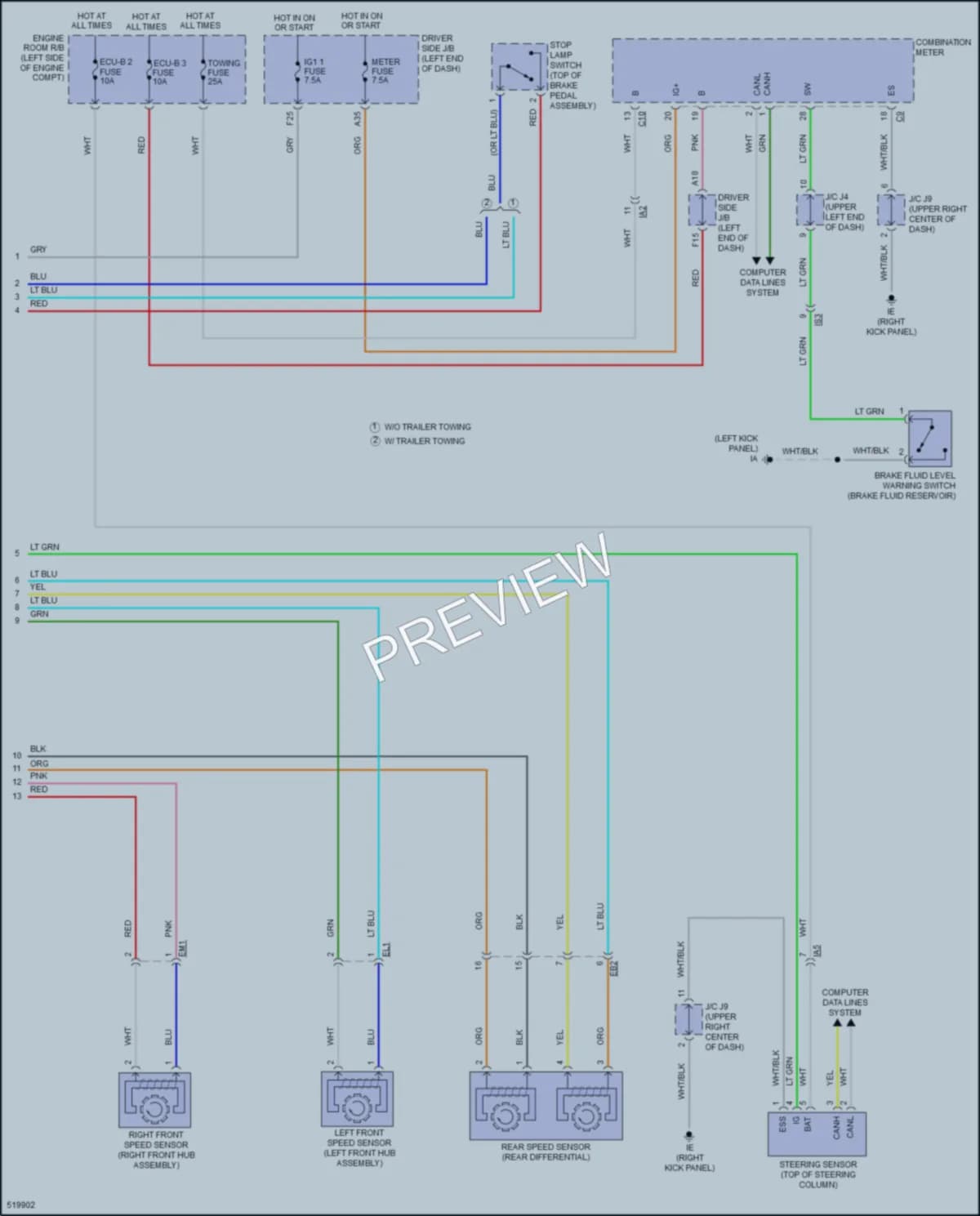 2017 Toyota Tacoma Anti Lock Brakes wiring diagram preview