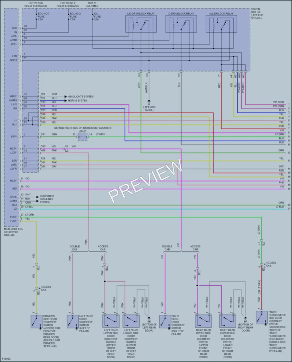 2017 Toyota Tacoma Anti Theft wiring diagram preview