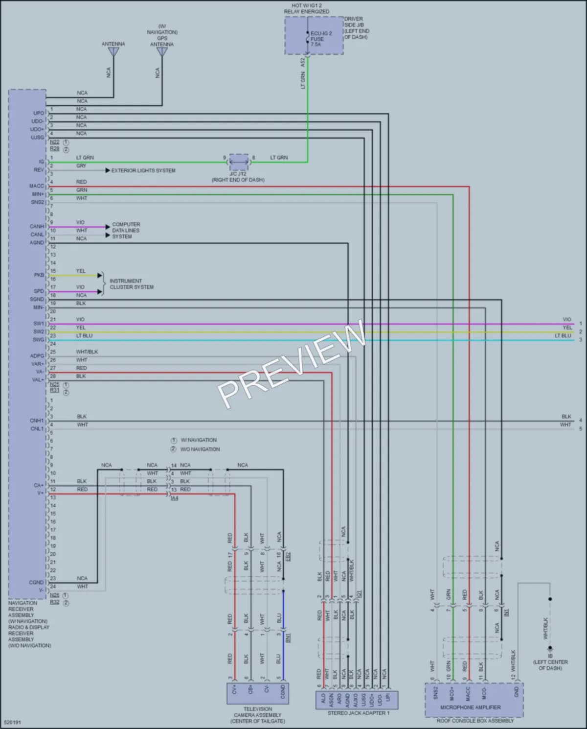 2017 Toyota Tacoma Radio wiring diagram preview