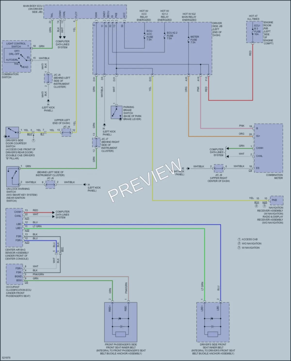2017 Toyota Tacoma Warning Systems wiring diagram preview