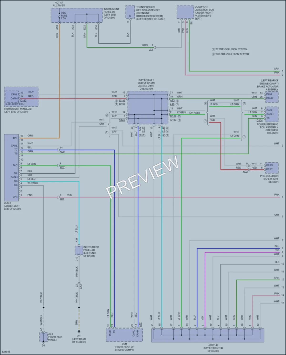 2017 Toyota Yaris Computer Data Lines wiring diagram preview