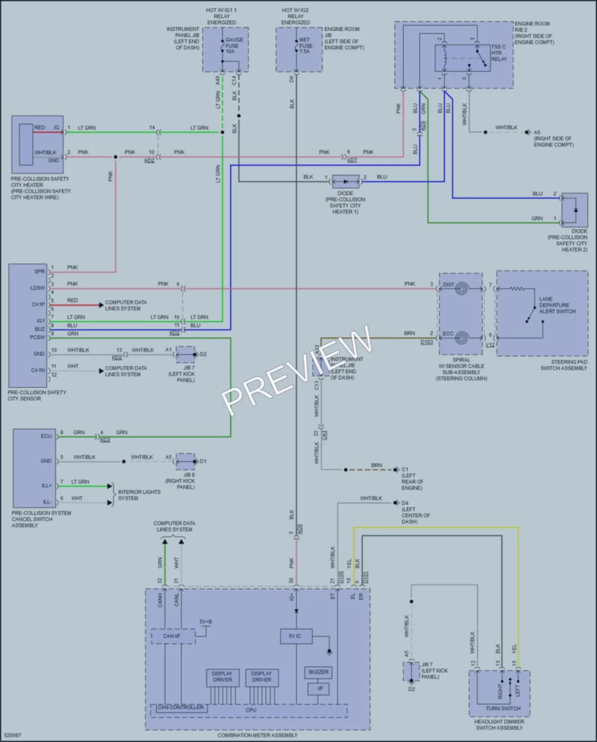 2017 Toyota Yaris Navigation wiring diagram preview