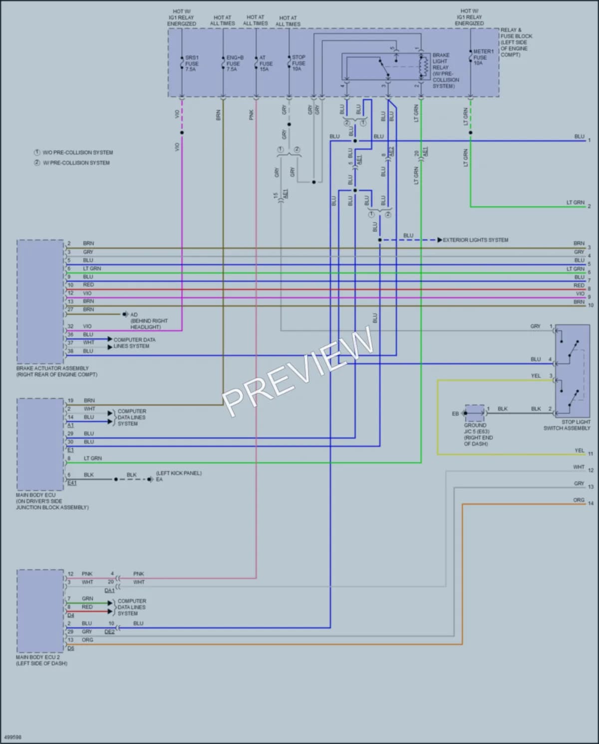 2017 Toyota YarisiA Cruise Control wiring diagram preview