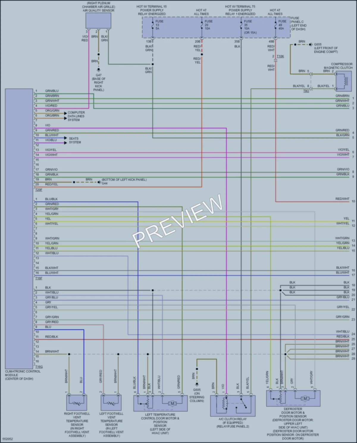 2017 Volkswagen Beetle Air Conditioning wiring diagram preview
