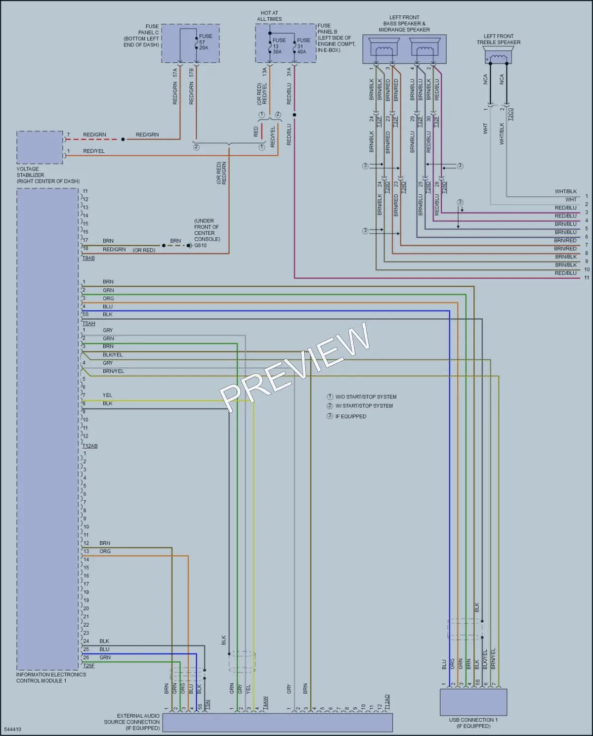 2017 Volkswagen GLI Radio wiring diagram preview
